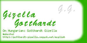 gizella gotthardt business card